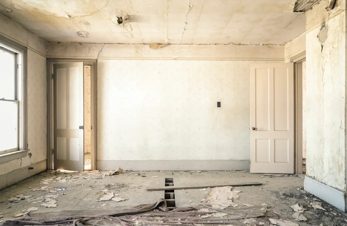 Waste disposal crew managing a cleanout project in Terre du Lac